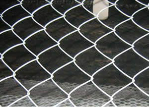 galvanized chain link fence