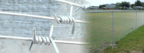 Barbed Wire for Chain Link Top Ends