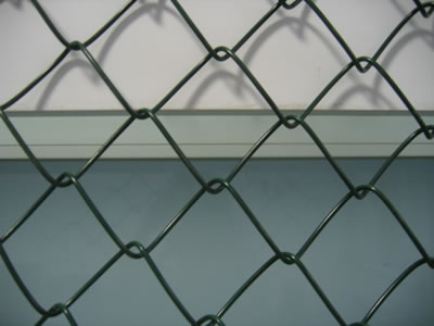 Green PVC Coated Chain Link Fence